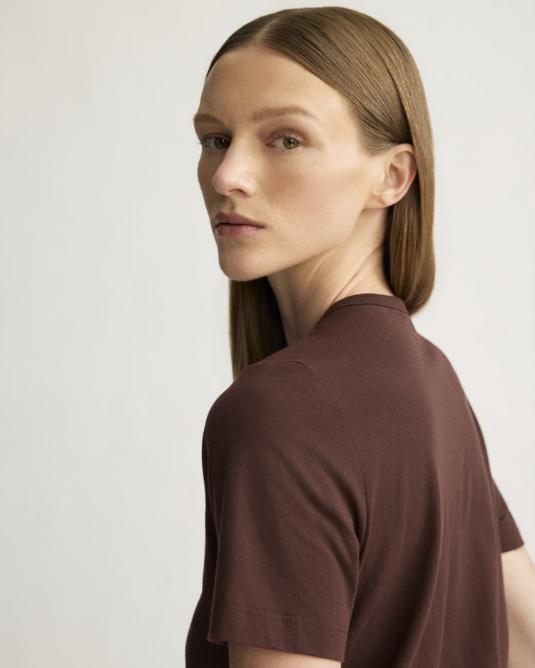 Willow Short Sleeve Tee in Oxblood