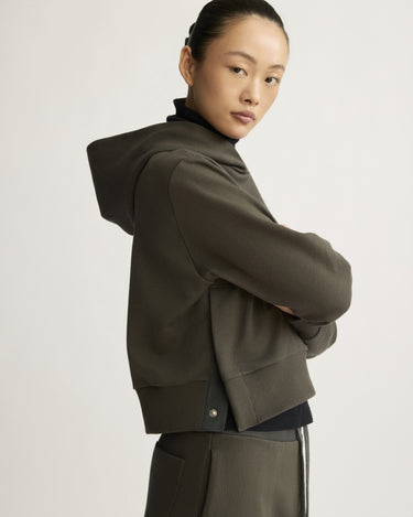 Morris Hoodie with Snaps in Granite