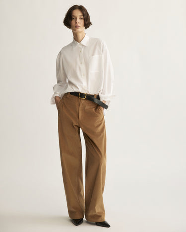 Downing Barrel Trouser in Saddle