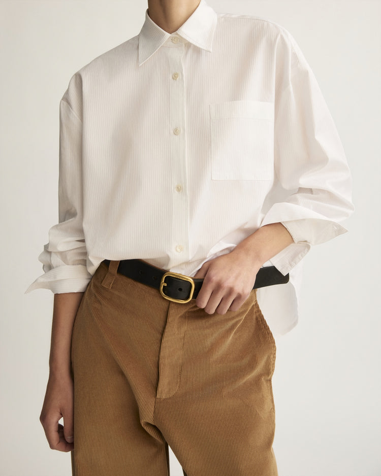 Downing Barrel Trouser in Saddle