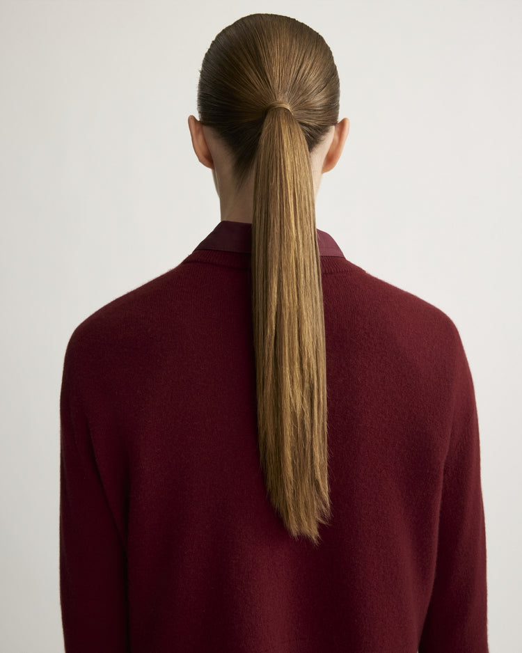 Warren Classic Crew Neck in Berry