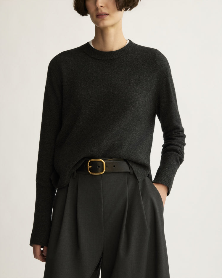 Warren Classic Crew Neck in Charcoal