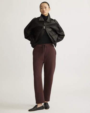 Baltic Barrel Leg Sweatpants in Oxblood