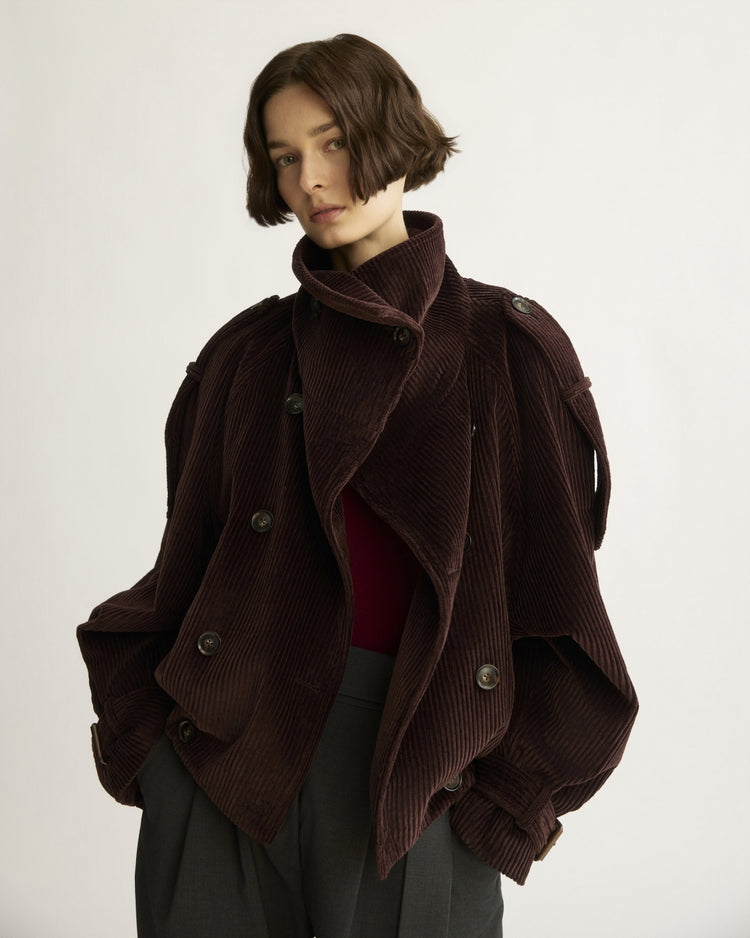Hendrix Moto Jacket in Chocolate